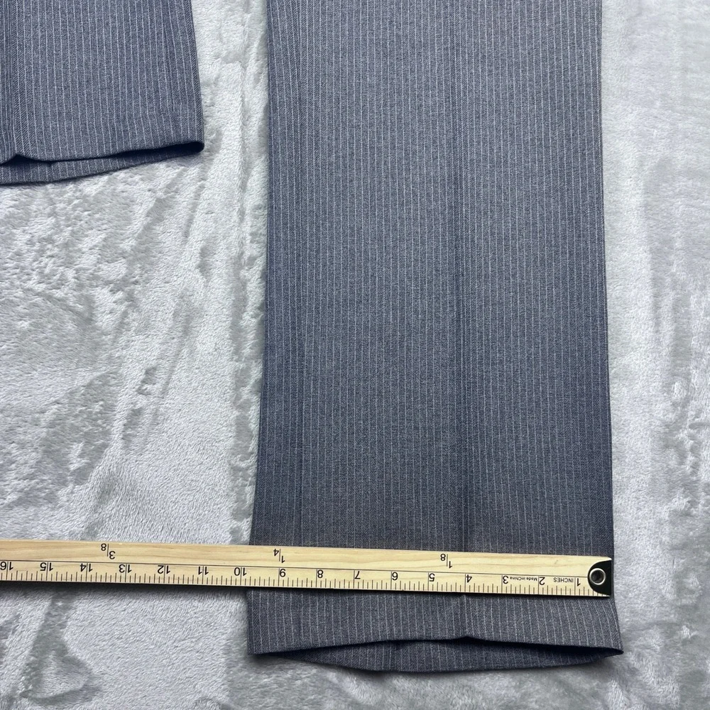 VTG Levi's Action Slacks Gray Pinstripe Dress Pants Career‎ Office Sz 38